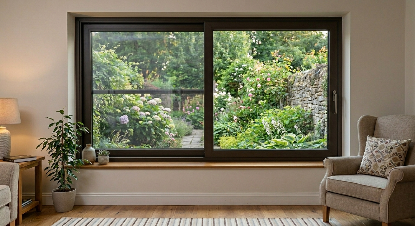 Aluminium Window with Mosquito Nets 